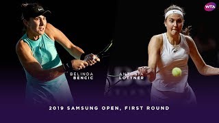 Belinda Bencic vs Antonia Lottner  2019 Samsung Open First Round  WTA Highlights [upl. by Avi]