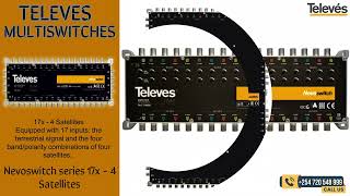 Televes Nevoswitch series 17x  4 Satellites Multiswitch Kenya  0720548999 [upl. by Gavrielle32]