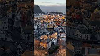 Ålesund Norway winterseason view amazing [upl. by Vallonia]