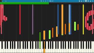 Black MIDISynthesia Legit Run OMORI OST  My Time 1029 Million Notes [upl. by Brosine]