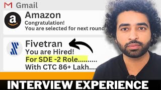 I cleared the Fivetran SDE2 Interview  Remote job Experience amp Tips  DSA  LLD resources  java [upl. by Ahseekan]