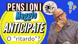 PENSIONI MAGGIO PAGATE IN “RITARDO” o IN ANTICIPO❓In ❗️Sia in banca che in poste [upl. by Sined]