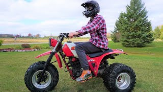 Honda ATC 200x Wheelies and Top Speed Run [upl. by Aznola]