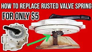 How To Replace Rusted Spring amp Rebuild Pentair Multiport Valve Diverter Pool Filter Spider Gasket [upl. by Saleme]