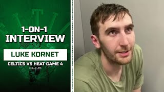 Luke Kornet REACTS to Kristaps Porzingis Injury Interview  Celtics vs Heat Game 4 [upl. by Leira]