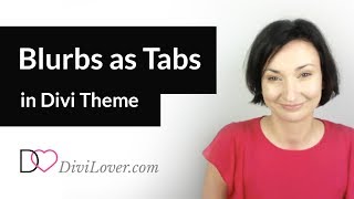 How to Create Custom Tabs with Icons using Blurbs in Divi Theme [upl. by King446]