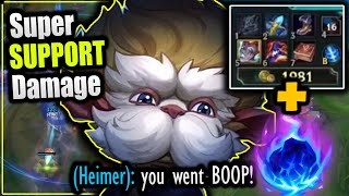 How to do the MOST damage as Heimerdinger Support [upl. by Okorih]