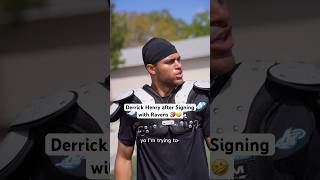 Derrick Henry after Signing with Ravens‼️🤣 nfl americanfootball footballshorts [upl. by Aivan]