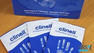 Clinell® Antibacterial Hand Wipes  Pack of 100 Review [upl. by Emelita9]