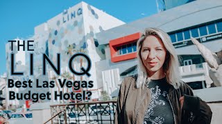 The Linq Las Vegas Hotel amp Casino  Best Budget Hotel on the Strip  WalkThrough Tour [upl. by Brandwein529]