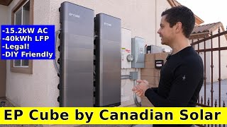 EP Cube by Canadian Solar Complete Home Backup but DIY Friendly [upl. by Harbed]