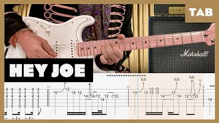 Jimi Hendrix  Hey Joe  Guitar Tab  Lesson  Cover  Tutorial [upl. by Madeleine]