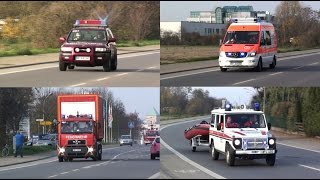 Brand in Psychiatrie Großübung der Feuerwehren  Rettungsdienste in Heppenheim [upl. by Jameson752]