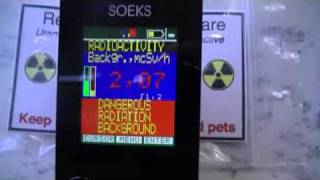 testing my Soeks 01M Geiger counter [upl. by Kinsley]