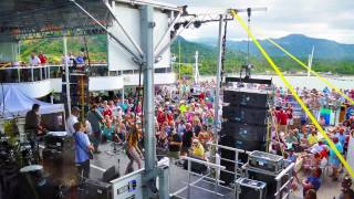 Mobile Stage Craned onto Cruise Ship Blues Cruise 2017  StageRentalcom [upl. by Pederson]