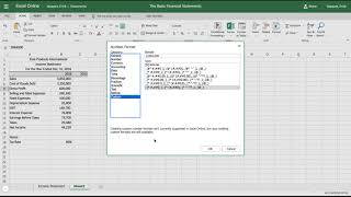 Excel Tutorial How to Create an Income Statement [upl. by Lennie]