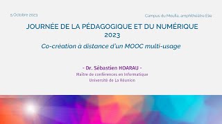 Journée de la pédagogique et du numérique  édition 2023  Dr Sébastien HOARAU [upl. by Yditsahc]