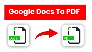 How to Convert Google Docs to PDF [upl. by Diskson733]