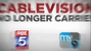 Cablevision no longer carries FOX5 and My9 [upl. by Gutow]