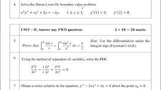 Mathematical Physics  Internal Test 1  For MSc Physics [upl. by Yrok313]