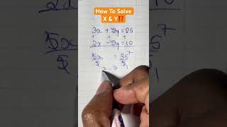 Simultaneous Equations  Algebraic Equations  Solve X and Y [upl. by Ennalyrehc]