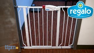 Easy Step Metal WalkThrough Safety Gate from Regalo [upl. by Ahsercel]