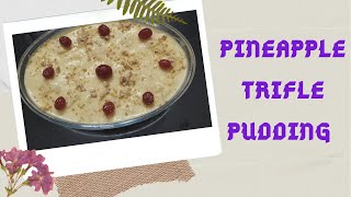 Pineapple trifle puddingpineapple desert rosevlogs malayalam [upl. by Ayrotal]