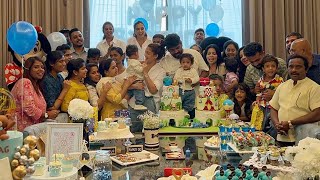 Nayanthara Sons 𝐔𝐲𝐢𝐫 amp 𝐔𝐥𝐚𝐠 1st Birthday Celebrations Video  Nayanthara Vignesh Shivan  FilmyHook [upl. by Witt]