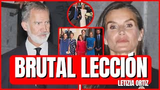 BRUTAL LECCIÓN a Letizia Ortiz y Felipe en la BODA de Teodora de Grecia por Doña Sofía [upl. by Eilyw]