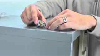 Assemble a HON F24  FC10 File Cabinet Lock for a HON filing cabinet [upl. by Ahseetal]