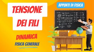 Tensione dei fili  Dinamica  Appunti di Fisica Generale [upl. by Arretak]