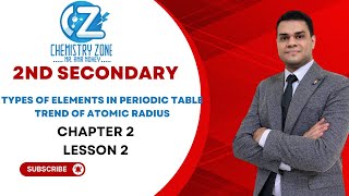 Chemistry 2nd Secondary Ch2 Lesson 2 Types of Elements and Trend of Atomic Radius [upl. by Werby]