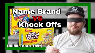 Name Brand vs Knock Off Brand Cereals Taste Test [upl. by Hyatt]