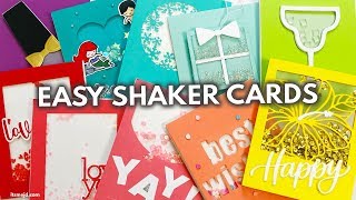 10 EASY SHAKER CARD IDEAS That Are PERFECT For Beginners [upl. by Anaej]