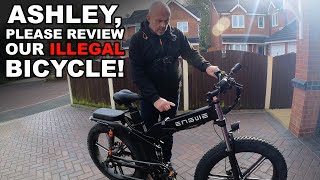 Ashley please could you review our illegal bicycle [upl. by Wehrle]