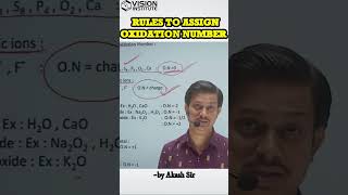 RULES TO ASSIGN OXIDATION NUMBER chemistryMHTCET [upl. by Oinotla]