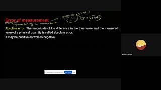 Error its Propagation  11th NEET Physics  23rd Oct 2024 [upl. by Keating162]