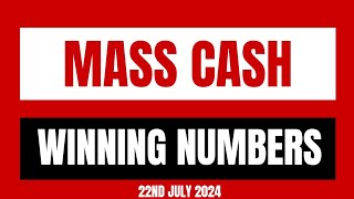 Massachusetts Mass Cash Winning Numbers 22nd July 2024 [upl. by Oiramaj]