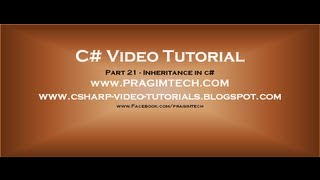 Part 21  C Tutorial  Inheritance in cavi [upl. by Lilah]