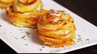 Parmesan Potato Stacks Recipe [upl. by Alehtse197]