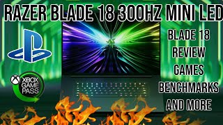 New Razer Blade 18 300Hz MiniLed 4080 Live Review amp Games Test WOW [upl. by Nive]