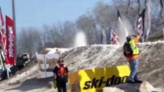 Paralyzed Snowmobiler Garrett Goodwin Snocross Racing Again [upl. by Gretal737]