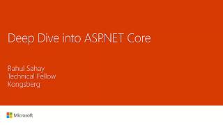 Webinar Deep Dive Into ASP NET Core [upl. by Ahsikel]