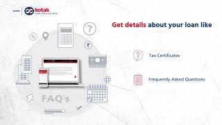 Kotak Loan related information Kotak Mobile Banking App and Kotak Net Banking [upl. by Elatia559]