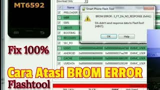 Solusi BROM ERROR SFTDANOResponse 0xFA1 fix 100 [upl. by Rojas473]