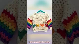 Crochet sweater design for women crochet design crochet [upl. by Atisusej]