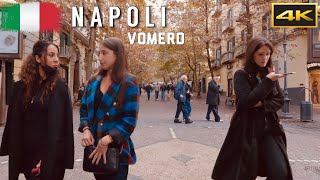 Vomero Napoli Walking Tour Naples Italy 4k UHD [upl. by Nnylhtak536]