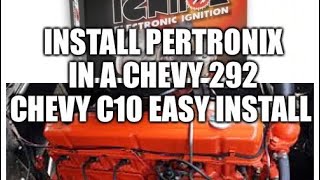 Chevrolet 292 Pertronix Install  No skill needed Get rid of points fast cheap and easy [upl. by Eissalc]