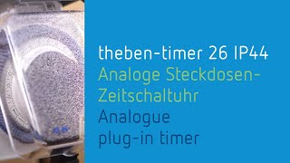 Analoge SteckdosenZeitschaltuhr theben timer 26 IP44 von Theben [upl. by Kcirdle]