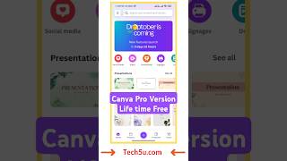 Canva Pro Version life time free canva canvatutorial canvaprofreelifetime canvaprofree [upl. by Tiossem467]